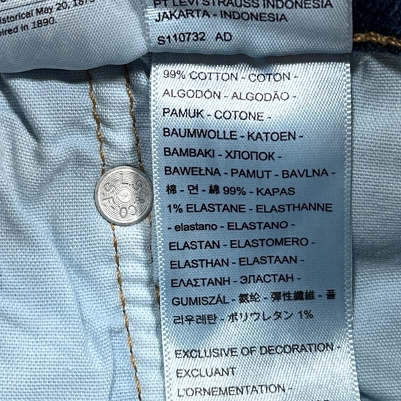 NWT Levi's 501 Original Fit High Rise Cutoff Distressed Denim Shorts Womens 28 - Picture 9 of 11